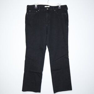 Levi's 505 Black Straight Leg High Rise Jeans - Women's 32. Cotton/Polyester